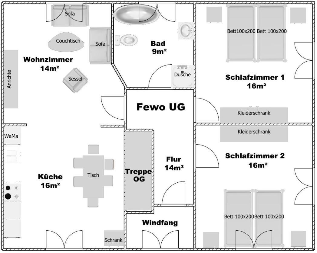 Ferienwohnung Landliebe Леер Экстерьер фото
